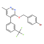 Pyridazine, 3-[(4-bromophenyl)methoxy]-6-methyl-4-[3-(trifluoromethyl)phenyl]-