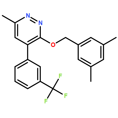 Pyridazine, 3-[(3,5-dimethylphenyl)methoxy]-6-methyl-4-[3-(trifluoromethyl)phenyl]-