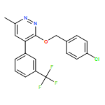 Pyridazine, 3-[(4-chlorophenyl)methoxy]-6-methyl-4-[3-(trifluoromethyl)phenyl]-