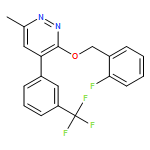 Pyridazine, 3-[(2-fluorophenyl)methoxy]-6-methyl-4-[3-(trifluoromethyl)phenyl]-