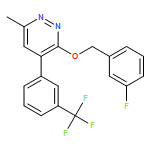 Pyridazine, 3-[(3-fluorophenyl)methoxy]-6-methyl-4-[3-(trifluoromethyl)phenyl]-