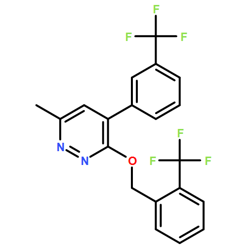 Pyridazine, 6-methyl-4-[3-(trifluoromethyl)phenyl]-3-[[2-(trifluoromethyl)phenyl]methoxy]-