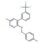 Pyridazine, 6-methyl-3-[(4-methylphenyl)methoxy]-4-[3-(trifluoromethyl)phenyl]-