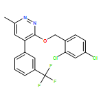 Pyridazine, 3-[(2,4-dichlorophenyl)methoxy]-6-methyl-4-[3-(trifluoromethyl)phenyl]-