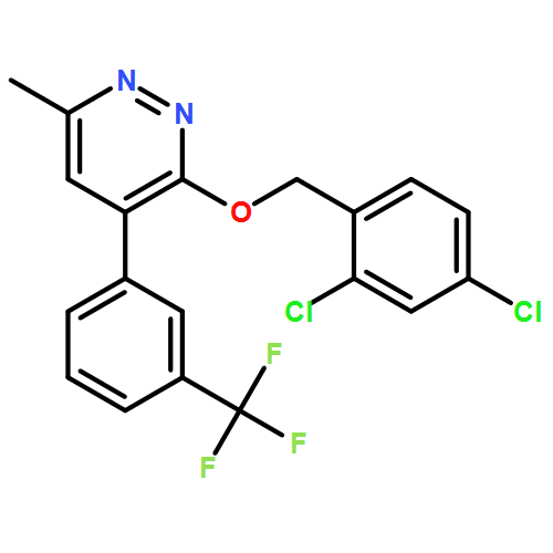 Pyridazine, 3-[(2,4-dichlorophenyl)methoxy]-6-methyl-4-[3-(trifluoromethyl)phenyl]-