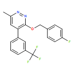 Pyridazine, 3-[(4-fluorophenyl)methoxy]-6-methyl-4-[3-(trifluoromethyl)phenyl]-