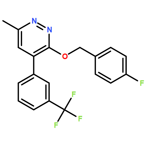 Pyridazine, 3-[(4-fluorophenyl)methoxy]-6-methyl-4-[3-(trifluoromethyl)phenyl]-