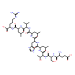 L-Arginine, L-α-glutamyl-L-seryl-L-threonyl-L-leucyl-L-histidyl-L-leucyl-L-valyl-L-leucyl-