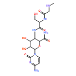 β-D-Glucopyranuronamide, 1-(4-amino-2-oxo-1(2H)-pyrimidinyl)-1,4-dideoxy-4-[(N-methylglycyl-L-seryl)amino]-