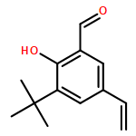 Benzaldehyde, 3-(1,1-dimethylethyl)-5-ethenyl-2-hydroxy-