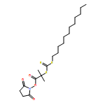 Propanoic acid, 2-[[(dodecylthio)thioxomethyl]thio]-2-methyl-, 2,5-dioxo-1-pyrrolidinyl ester