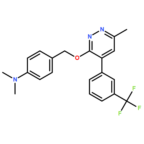 Benzenamine, N,N-dimethyl-4-[[[6-methyl-4-[3-(trifluoromethyl)phenyl]-3-pyridazinyl]oxy]methyl]-