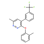 Pyridazine, 6-methyl-3-(2-methylphenoxy)-4-[3-(trifluoromethyl)phenyl]-