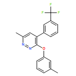 Pyridazine, 6-methyl-3-(3-methylphenoxy)-4-[3-(trifluoromethyl)phenyl]-