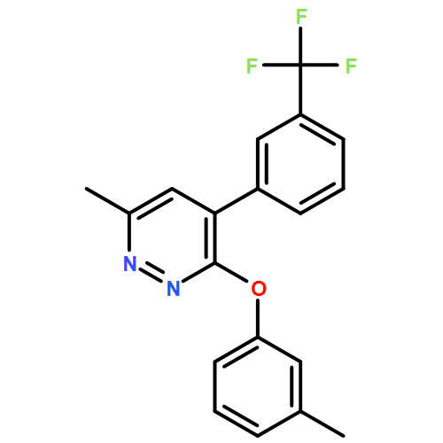 Pyridazine, 6-methyl-3-(3-methylphenoxy)-4-[3-(trifluoromethyl)phenyl]-