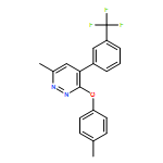 Pyridazine, 6-methyl-3-(4-methylphenoxy)-4-[3-(trifluoromethyl)phenyl]-