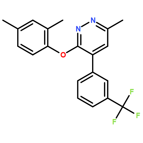 Pyridazine, 3-(2,4-dimethylphenoxy)-6-methyl-4-[3-(trifluoromethyl)phenyl]-