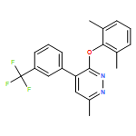 Pyridazine, 3-(2,6-dimethylphenoxy)-6-methyl-4-[3-(trifluoromethyl)phenyl]-