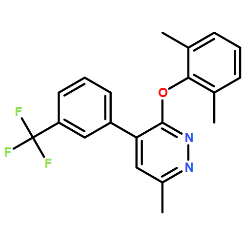 Pyridazine, 3-(2,6-dimethylphenoxy)-6-methyl-4-[3-(trifluoromethyl)phenyl]-