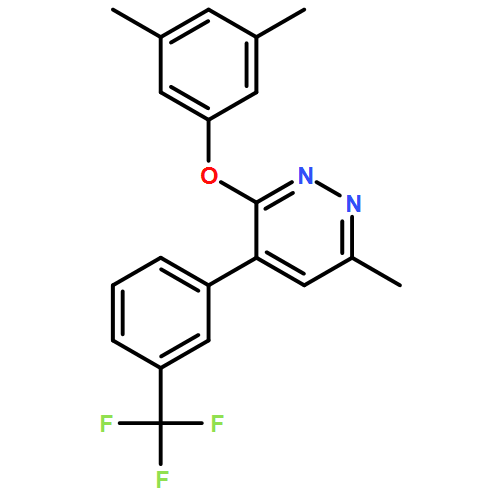 Pyridazine, 3-(3,5-dimethylphenoxy)-6-methyl-4-[3-(trifluoromethyl)phenyl]-