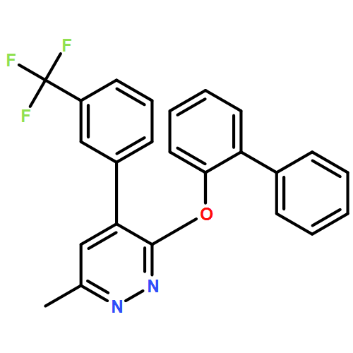 Pyridazine, 3-([1,1'-biphenyl]-2-yloxy)-6-methyl-4-[3-(trifluoromethyl)phenyl]-