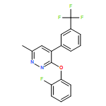 Pyridazine, 3-(2-fluorophenoxy)-6-methyl-4-[3-(trifluoromethyl)phenyl]-