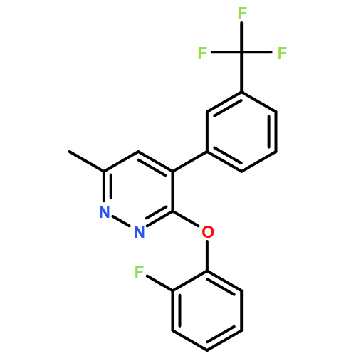 Pyridazine, 3-(2-fluorophenoxy)-6-methyl-4-[3-(trifluoromethyl)phenyl]-