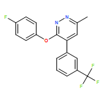 Pyridazine, 3-(4-fluorophenoxy)-6-methyl-4-[3-(trifluoromethyl)phenyl]-