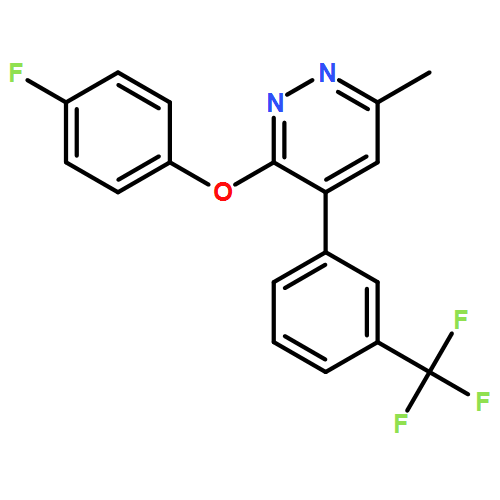 Pyridazine, 3-(4-fluorophenoxy)-6-methyl-4-[3-(trifluoromethyl)phenyl]-