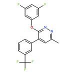 Pyridazine, 3-(3,5-difluorophenoxy)-6-methyl-4-[3-(trifluoromethyl)phenyl]-