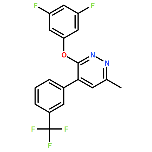 Pyridazine, 3-(3,5-difluorophenoxy)-6-methyl-4-[3-(trifluoromethyl)phenyl]-