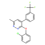 Pyridazine, 3-(2-chlorophenoxy)-6-methyl-4-[3-(trifluoromethyl)phenyl]-