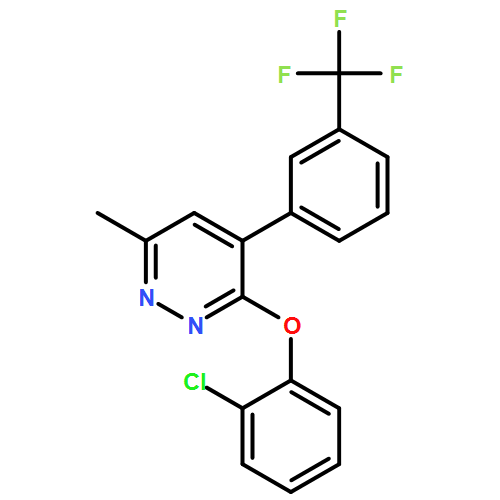 Pyridazine, 3-(2-chlorophenoxy)-6-methyl-4-[3-(trifluoromethyl)phenyl]-