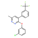 Pyridazine, 3-(3-chlorophenoxy)-6-methyl-4-[3-(trifluoromethyl)phenyl]-