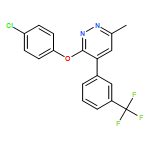 Pyridazine, 3-(4-chlorophenoxy)-6-methyl-4-[3-(trifluoromethyl)phenyl]-