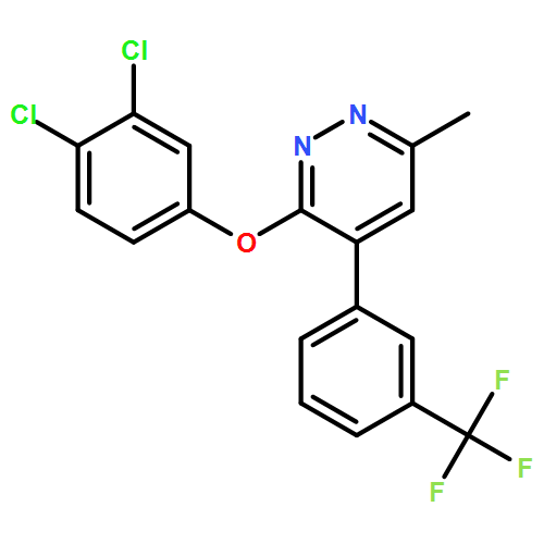 Pyridazine, 3-(3,4-dichlorophenoxy)-6-methyl-4-[3-(trifluoromethyl)phenyl]-