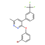 Pyridazine, 3-(3-bromophenoxy)-6-methyl-4-[3-(trifluoromethyl)phenyl]-