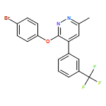 Pyridazine, 3-(4-bromophenoxy)-6-methyl-4-[3-(trifluoromethyl)phenyl]-