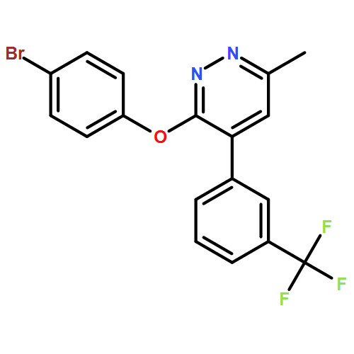 Pyridazine, 3-(4-bromophenoxy)-6-methyl-4-[3-(trifluoromethyl)phenyl]-