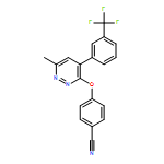 Benzonitrile, 4-[[6-methyl-4-[3-(trifluoromethyl)phenyl]-3-pyridazinyl]oxy]-