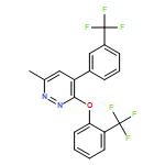 Pyridazine, 6-methyl-3-[2-(trifluoromethyl)phenoxy]-4-[3-(trifluoromethyl)phenyl]-