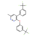 Pyridazine, 6-methyl-3-[3-(trifluoromethyl)phenoxy]-4-[3-(trifluoromethyl)phenyl]-