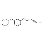 Propanenitrile, 3-[3-(1-piperidinylmethyl)phenoxy]-, monohydrochloride