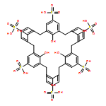 Heptacyclo[31.3.1.13,7.19,13.115,19.121,25.127,31]dotetraconta-1(37),3,5,7(42),9,11,13(41),15,17,19(40),21,23,25(39),27,29,31(38),33,35-octadecaene-5,11,17,23,29,35-hexasulfonic acid, 37,38,39,40,41,42-hexahydroxy-