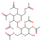 β-D-Glucopyranose, 4-O-(2,3,4,6-tetra-O-acetyl-β-D-galactopyranosyl)-, 2,3,6-triacetate