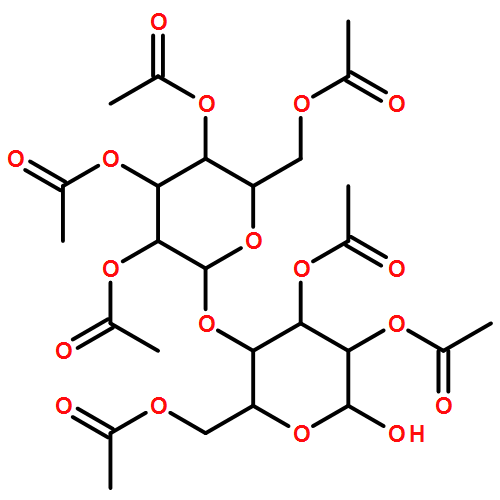 β-D-Glucopyranose, 4-O-(2,3,4,6-tetra-O-acetyl-β-D-galactopyranosyl)-, 2,3,6-triacetate