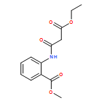 Benzoic acid, 2-[(3-ethoxy-1,3-dioxopropyl)amino]-, methyl ester