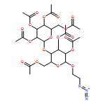 β-D-Glucopyranoside, 2-azidoethyl 4-O-(2,3,4,6-tetra-O-acetyl-β-D-galactopyranosyl)-, 2,3,6-triacetate