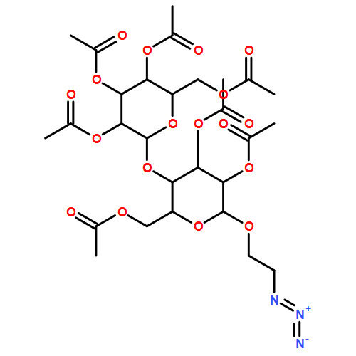 β-D-Glucopyranoside, 2-azidoethyl 4-O-(2,3,4,6-tetra-O-acetyl-β-D-galactopyranosyl)-, 2,3,6-triacetate