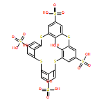 2,8,14,20-Tetrathiapentacyclo[19.3.1.13,7.19,13.115,19]octacosa-1(25),3,5,7(28),9,11,13(27),15,17,19(26),21,23-dodecaene-5,11,17,23-tetrasulfonic acid, 25,26,27,28-tetrahydroxy-